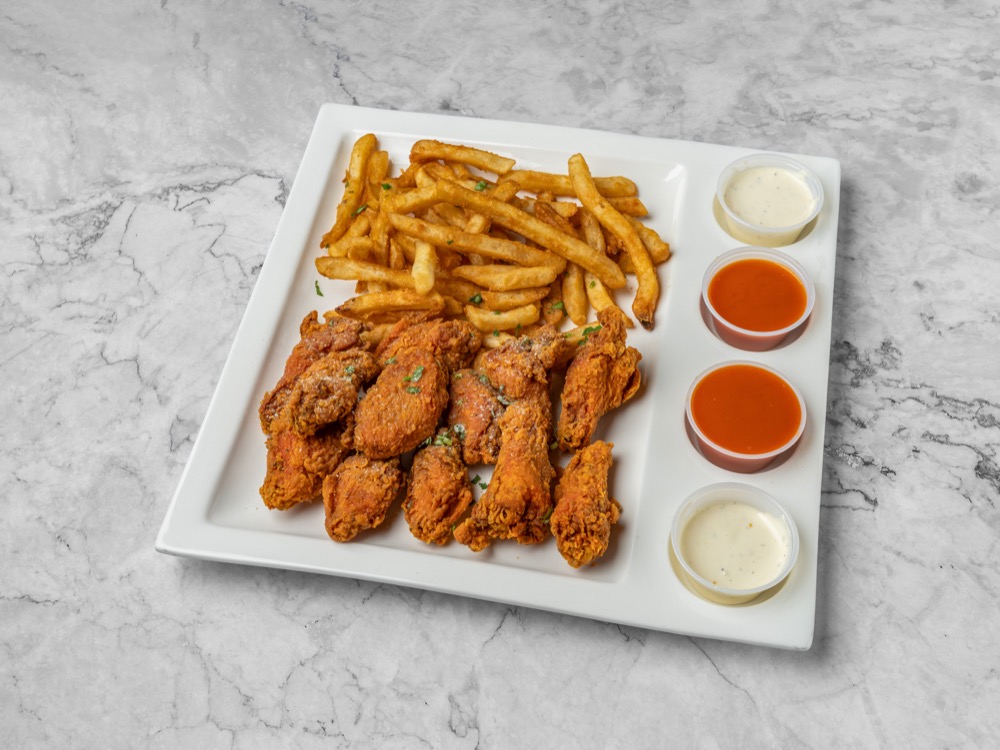 Wings and fries